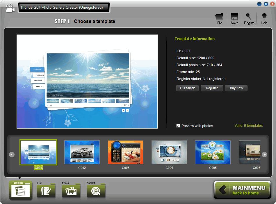 ThunderSoft Photo Gallery Creator下载,视频制作,flsh制作