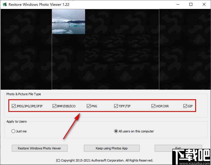 Restore Windows Photo Viewer下载,看图工具