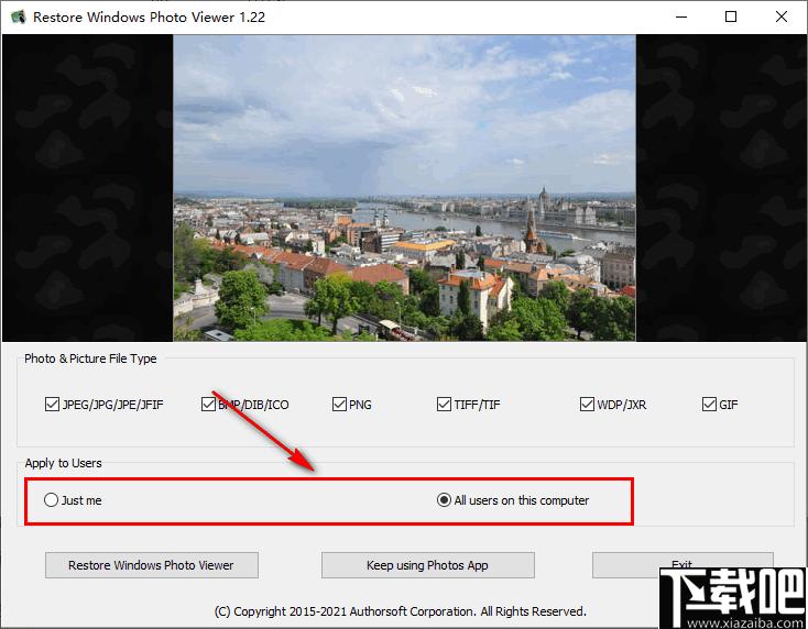 Restore Windows Photo Viewer下载,看图工具