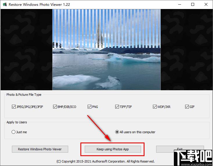 Restore Windows Photo Viewer下载,看图工具