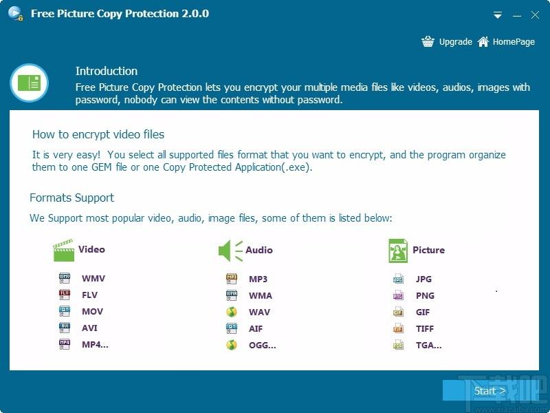 Free Picture Copy Protection下载,图片加密软件,图片加密